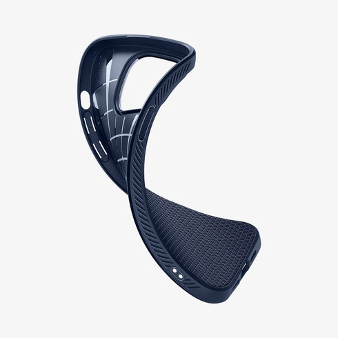 ACS04813 - iPhone 14 Pro Max Case Liquid Air in matte black showing the back