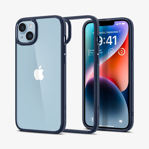 ACS04816 - iPhone 14 Pro Max Case Ultra Hybrid in crystal clear showing the back