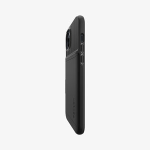 Spigen iPhone 14 Plus Case – Slim Armor CS in Black – side and partial back profile