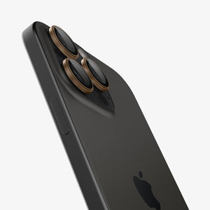 Spigen iPhone 16 Pro Max / 16 Pro Lens Protector – Optik Pro EZ Fit – Desert Titanium product image 3