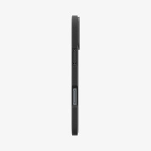 Spigen Core Armor case in Matte Black for iPhone 16 - camera control side profile