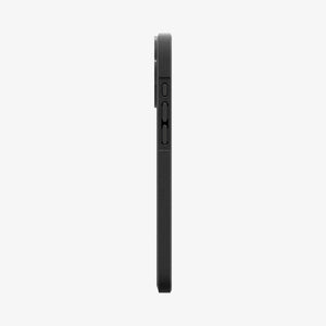 Spigen Core Armor case in Matte Black for iPhone 16 - volume and action button side profile