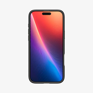 Spigen Enzo Aramid MagFit case in Black Natural for iPhone 16 Pro - front view