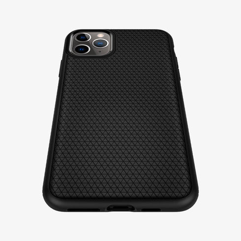 075CS27134 - iPhone 11 Pro Max Case Liquid Air in matte black showing the back