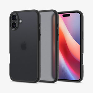 Spigen iPhone 16 Plus Case – Ultra Hybrid – Frost Black – detail image 1