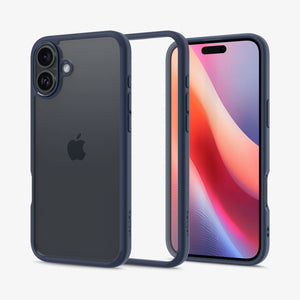 Spigen iPhone 16 Case – Ultra Hybrid – Navy Blue – detail image 1