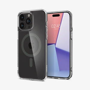 Spigen Ultra Hybrid (MagFit) case for iPhone 15 Pro in Graphite – detail image 1