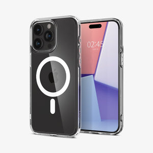 Spigen Ultra Hybrid (MagFit) case for iPhone 15 Pro in White – detail image 1