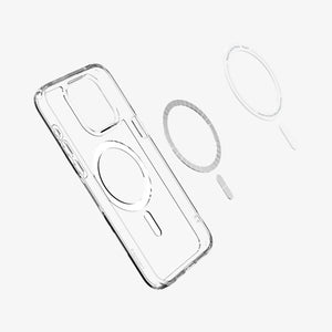 Spigen Ultra Hybrid (MagFit) case for iPhone 15 Pro in White – detail image 2