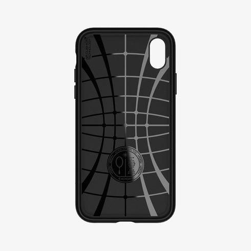 064CS24872 - iPhone XR Case Liquid Air in Black showing the back