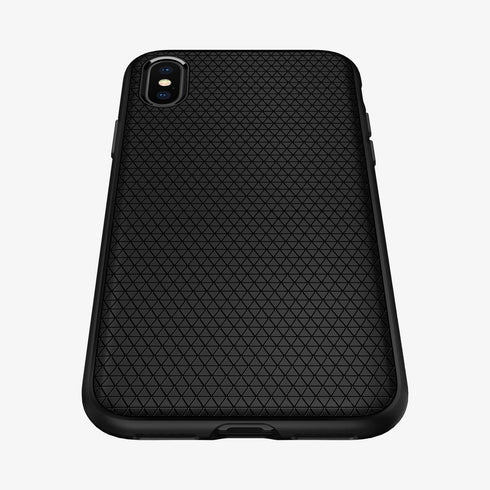 064CS24872 - iPhone XR Case Liquid Air in Black showing the back