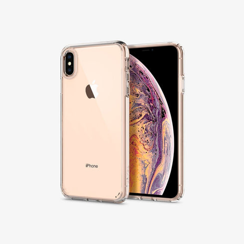 064CS24873 - iPhone XR Case Ultra Hybrid in crystal clear showing the back