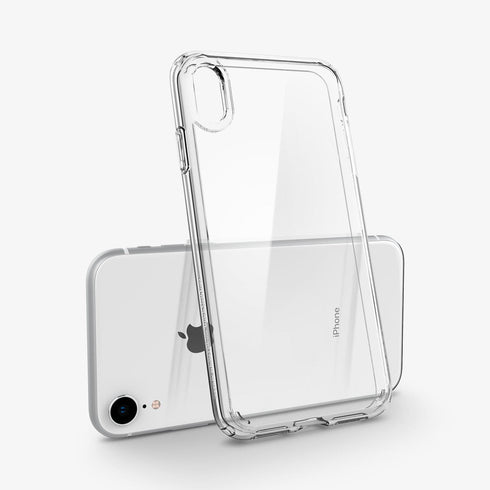 064CS24873 - iPhone XR Case Ultra Hybrid in crystal clear showing the back