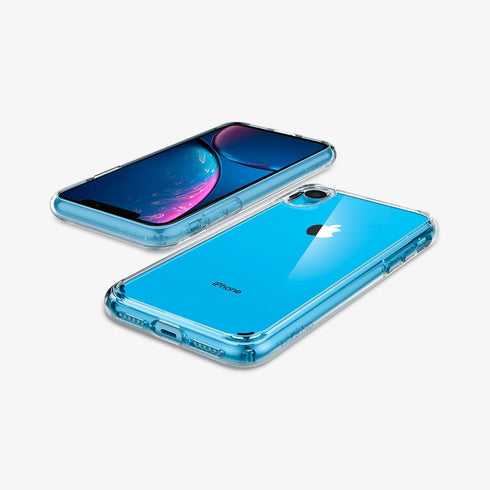 064CS24873 - iPhone XR Case Ultra Hybrid in crystal clear showing the back