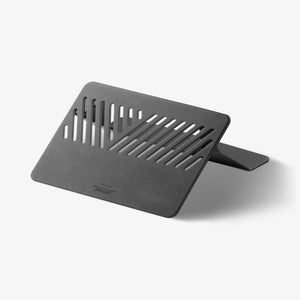 AMP11115 - Slim Fold Laptop Stand | Non-Adhesive LD201-S6 showing slim fold laptop stand propped up at high angle