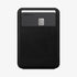 AMP02835 - Universal Card Holder Smart Fold in gunmetal showing the front attached to the back of a device