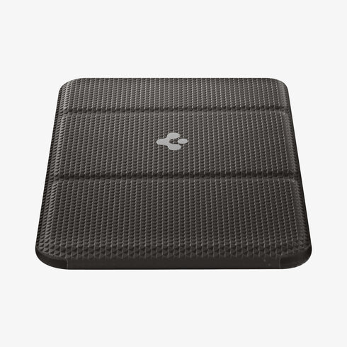 AMP02835 - Universal Card Holder Smart Fold in gunmetal showing the front attached to the back of a device