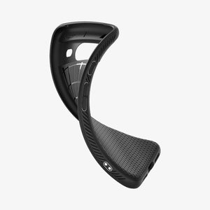ACS06274 - Pixel 8 Case Liquid Air in Matte Black showing the partial back and partial inner case slightly twisted
