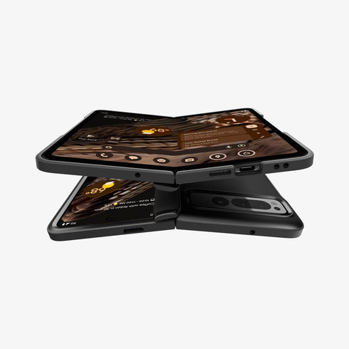 ACS05920 - Pixel Fold Series Case Slim Armor Pro in black showing the back