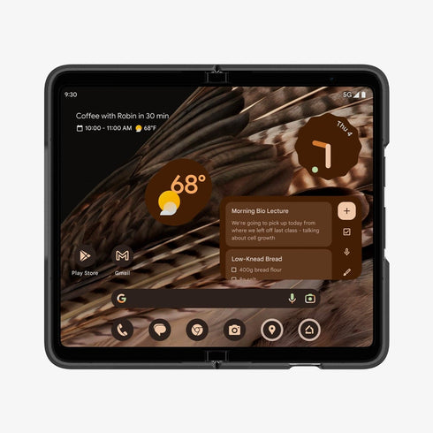 ACS05920 - Pixel Fold Series Case Slim Armor Pro in black showing the back