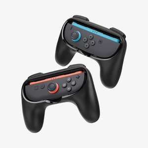 Angled pair of Spigen NS100 Joy-Con grips