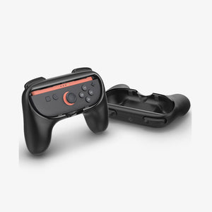 Two Spigen NS100 grips with Nintendo Switch 2 Joy-Con 2 controllers