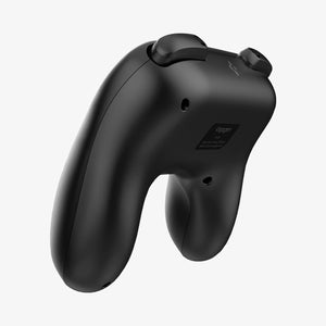 Rear angle of Spigen NS100 grip with Joy-Con 2 installed