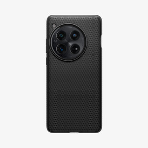 Spigen OnePlus 12 Liquid Air Matte Black case rear view