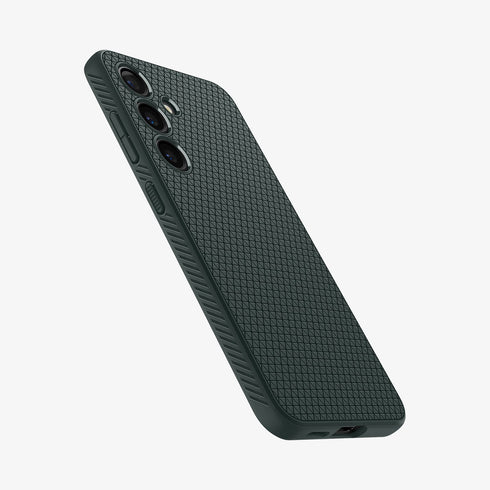 ACS07287 - Galaxy S24 Ultra Case Liquid Air in Matte Black showing the back