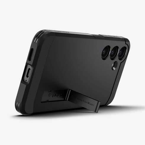 ACS07300 - Galaxy S24 Ultra Case Tough Armor in Black showing the back