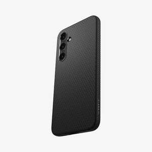 ACS05614 - Galaxy S23 Ultra Case Liquid Air in matte black showing the back