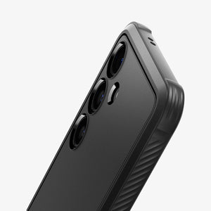 ACS07286 - Galaxy S24 Ultra Case Rugged Armor in Matte Black showing the back