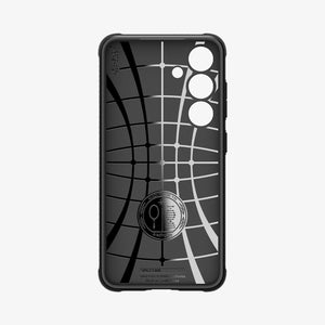 ACS07286 - Galaxy S24 Ultra Case Rugged Armor in Matte Black showing the back