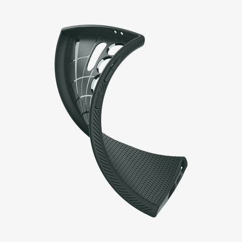 ACS07287 - Galaxy S24 Ultra Case Liquid Air in Matte Black showing the back