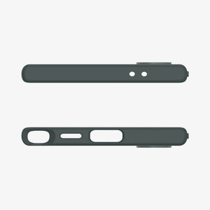 ACS07287 - Galaxy S24 Ultra Case Liquid Air in Matte Black showing the back