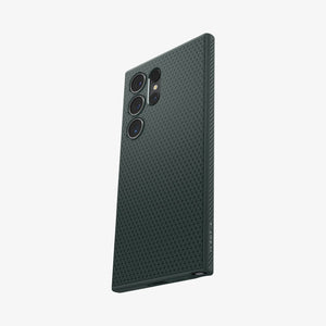 ACS07287 - Galaxy S24 Ultra Case Liquid Air in Matte Black showing the back