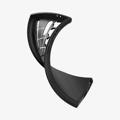 ACS07287 - Galaxy S24 Ultra Case Liquid Air in Matte Black showing the back