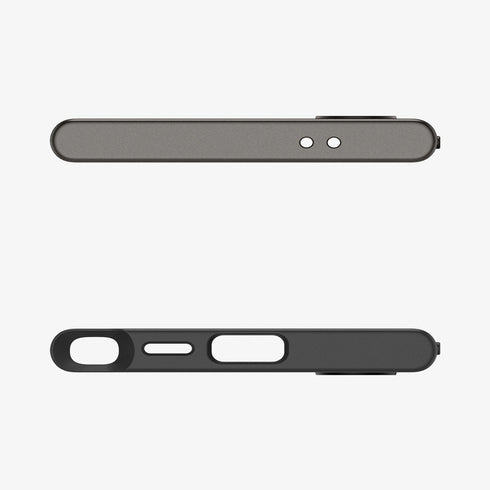 ACS07304 - Galaxy S24 Ultra Case Neo Hybrid in Black showing the back