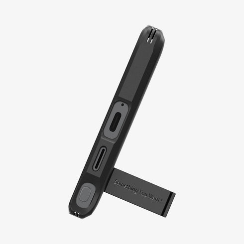 ACS07300 - Galaxy S24 Ultra Case Tough Armor in Black showing the back