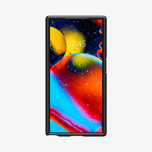 ACS07300 - Galaxy S24 Ultra Case Tough Armor in Black showing the back