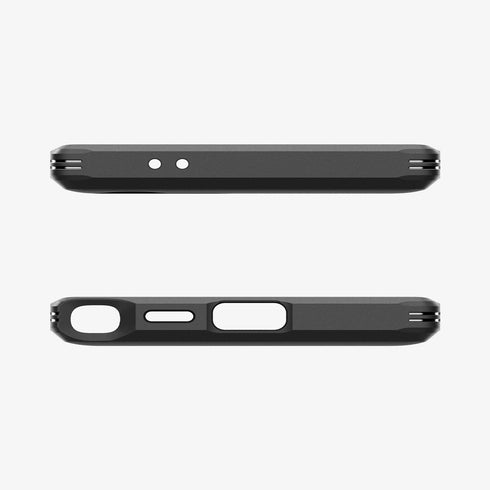 ACS07300 - Galaxy S24 Ultra Case Tough Armor in Black showing the back