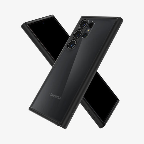 ACS07292 - Galaxy S24 Ultra Case Ultra Hybrid in Crystal Clear showing the back