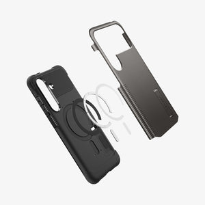 Spigen Galaxy S25 FE Slim Armor MagFit Gunmetal feature view 5