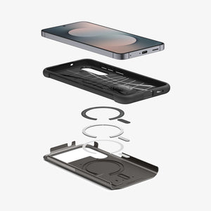 Spigen Galaxy S25 FE Slim Armor MagFit Gunmetal feature view 4