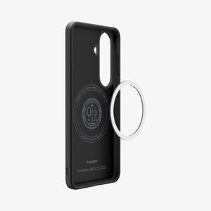 Spigen Galaxy S26 Case Thin Fit (Mag Fit) Black showing the back and partial side with mag fit technology