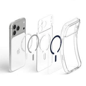 Spigen iPhone 18 Pro Max Ultra Hybrid (MagFit) - Clear Deep Blue - case detail 14