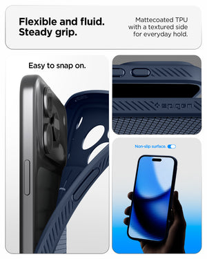 Spigen iPhone 18 Pro Liquid Air - Navy Blue - feature illustration 48