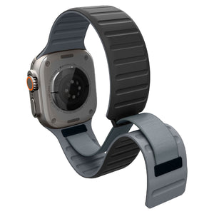 Active Black Gray Athlex Air M band showing its magnetic wrap and inner strap
