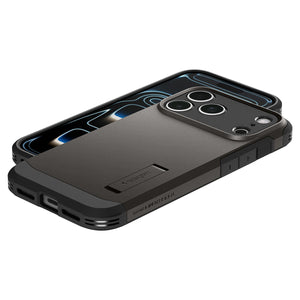 Spigen iPhone 18 Pro Max Tough Armor T (MagFit) - Gunmetal - case detail 25