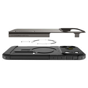 Spigen iPhone 18 Pro Tough Armor T (MagFit) - Gunmetal - case detail 32